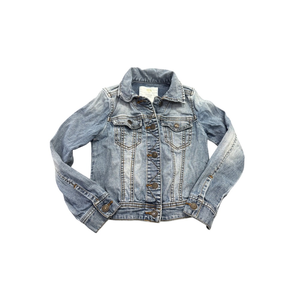 Tucker + Tate Girls Light Wash Denim Jacket‎ Blue Size S 7/8 Cotton Blend